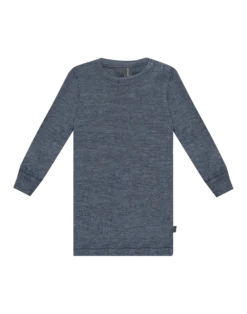Bluse i merinould/silke til baby