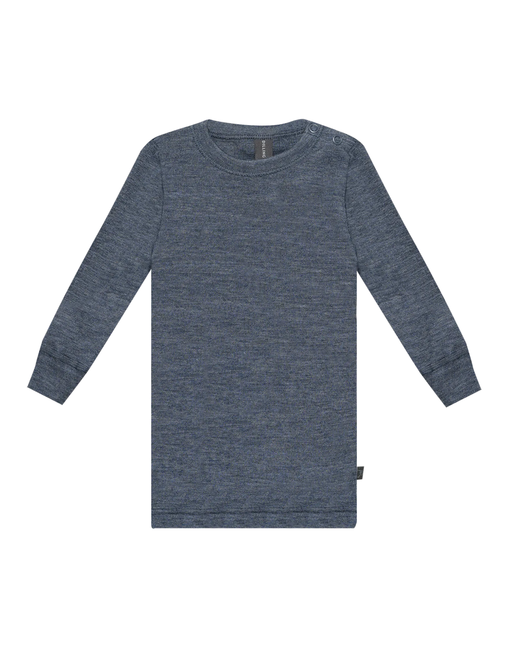 Bluse i merinould/silke til baby
