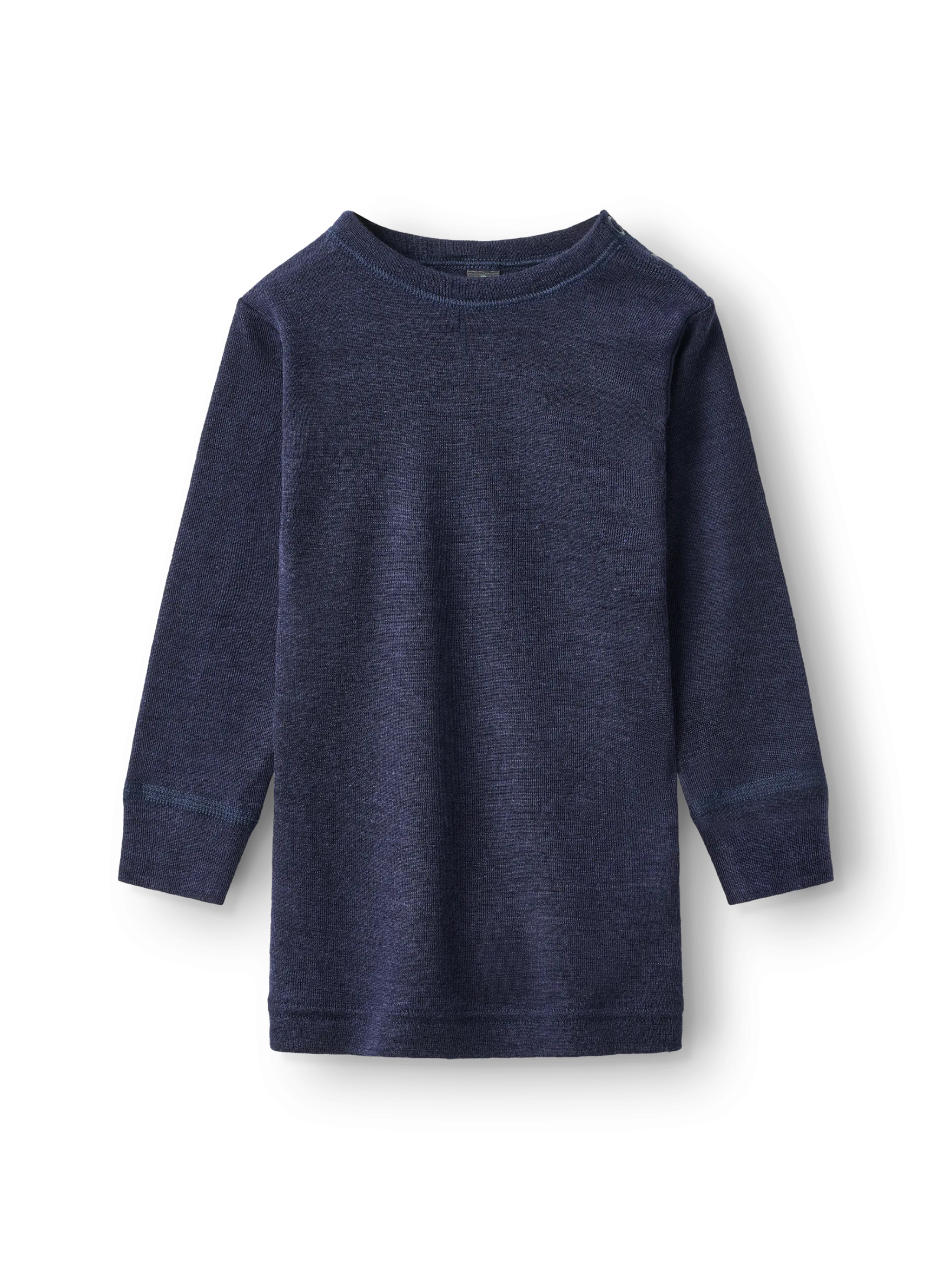 Bluse i merinould/silke til baby