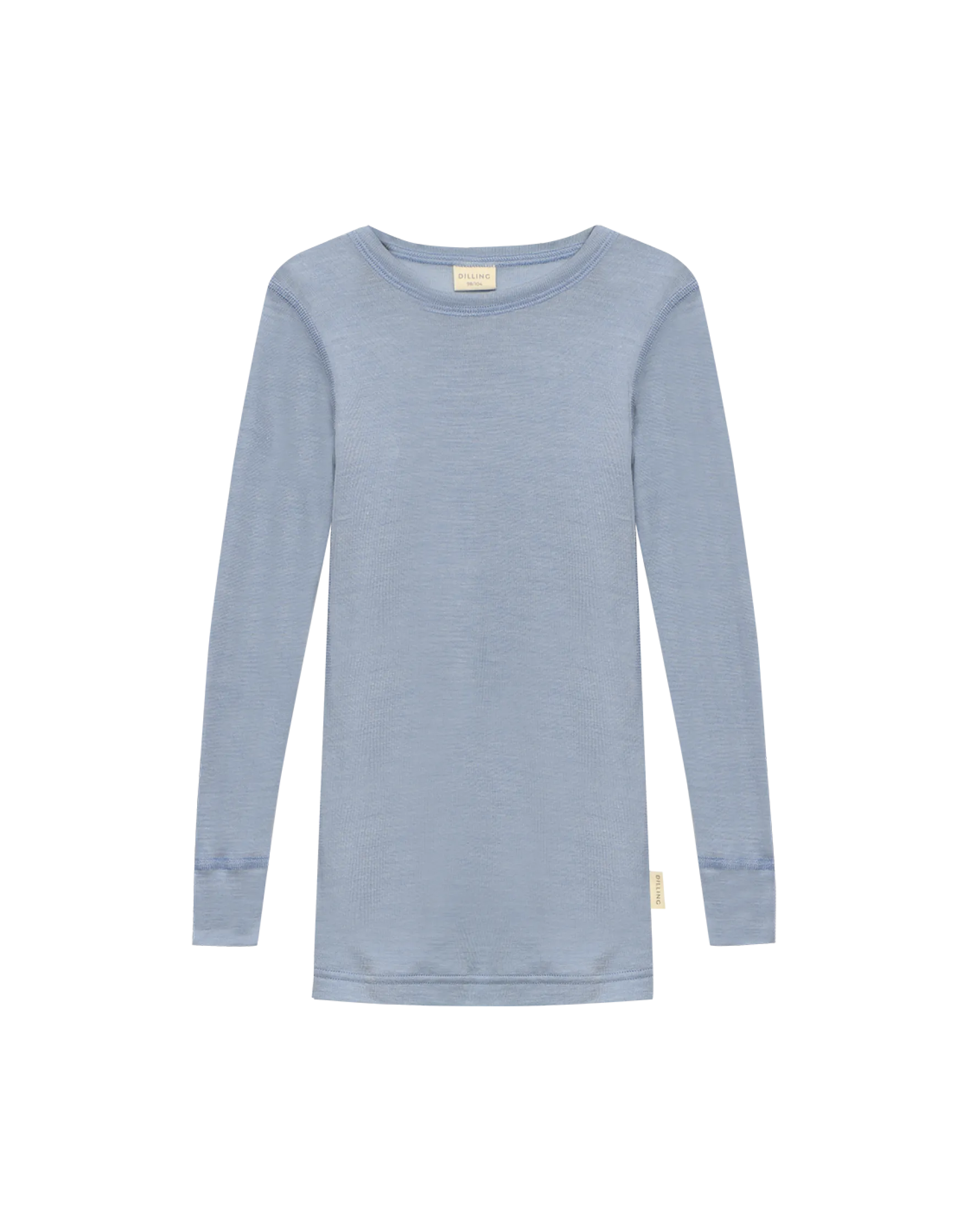 Bluse i merinould/silke til børn