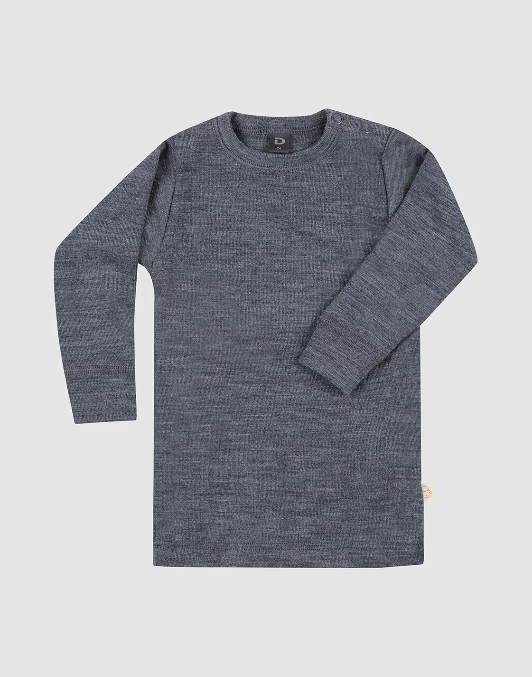 Bluse i merinould til baby