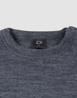 Bluse i merinould til baby