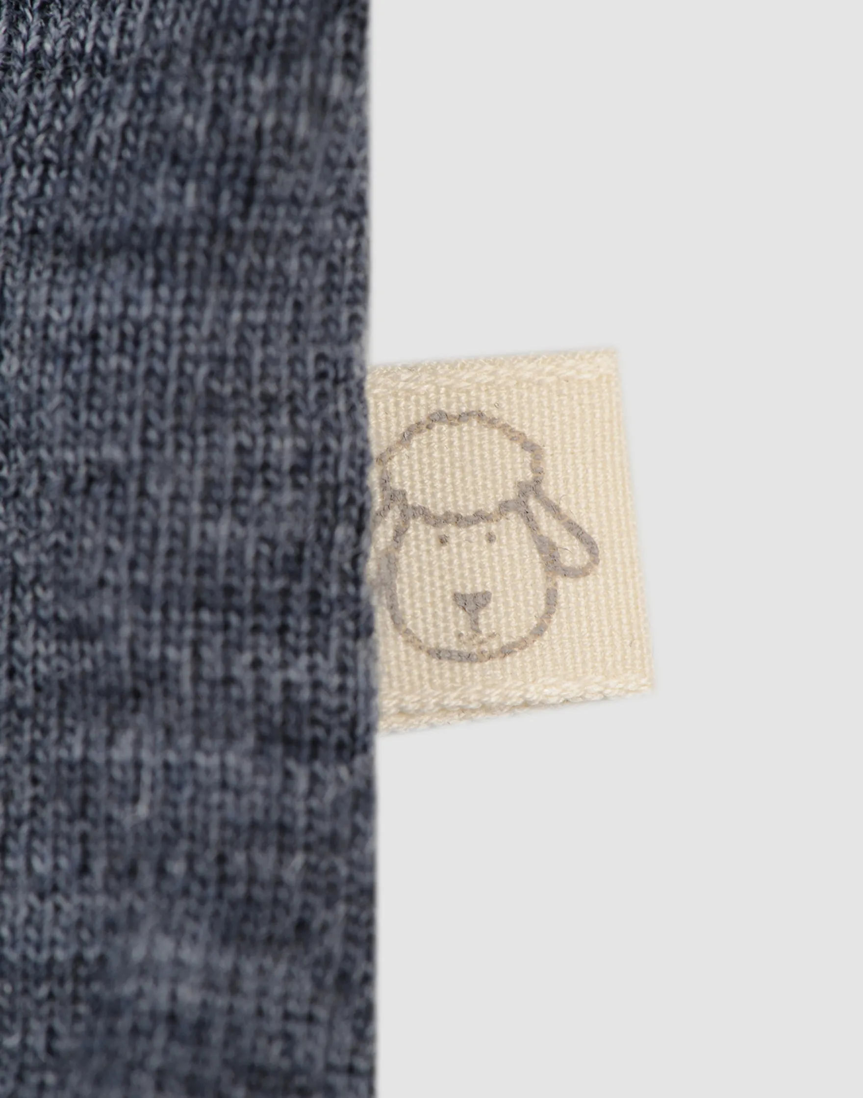 Bluse i merinould til baby