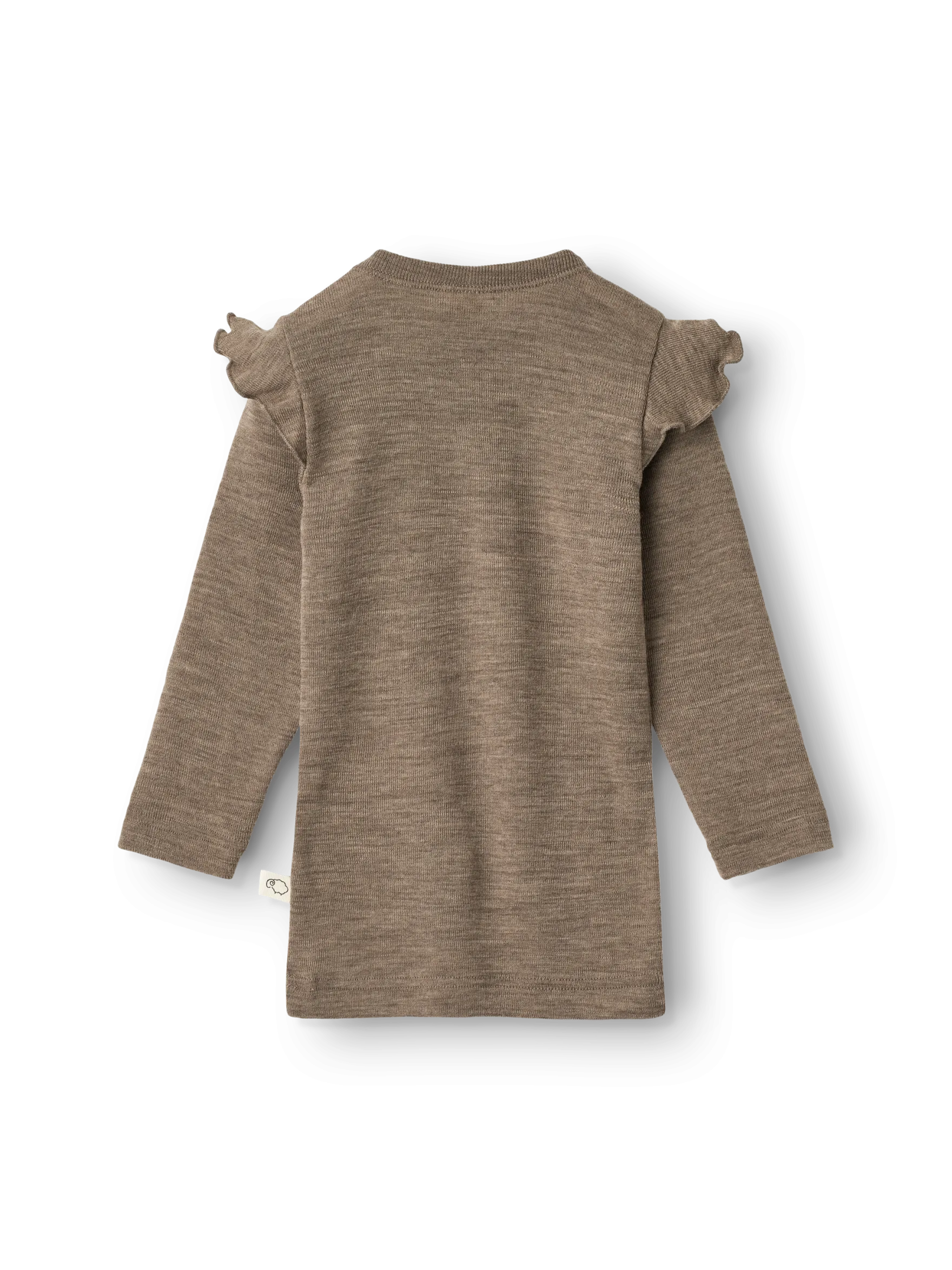 Bluse i merinould til baby