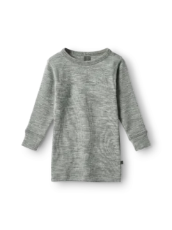 Bluse i merinould til baby