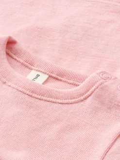 Bluse i merinould til baby