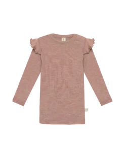 Bluse i merinould til baby