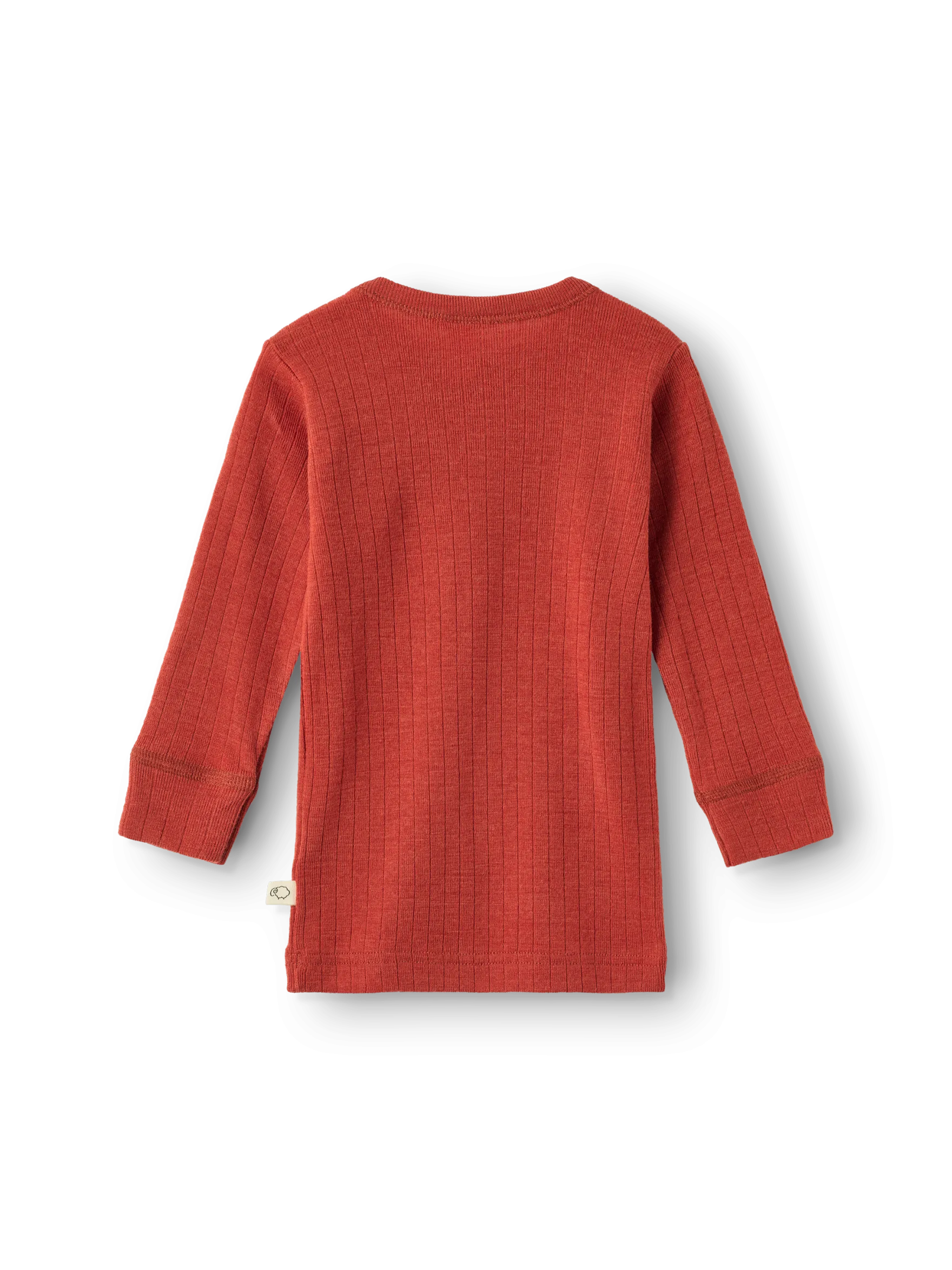 Bluse i merinould til baby