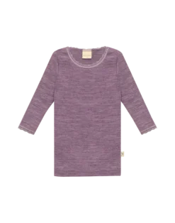 Bluse i merinould til baby