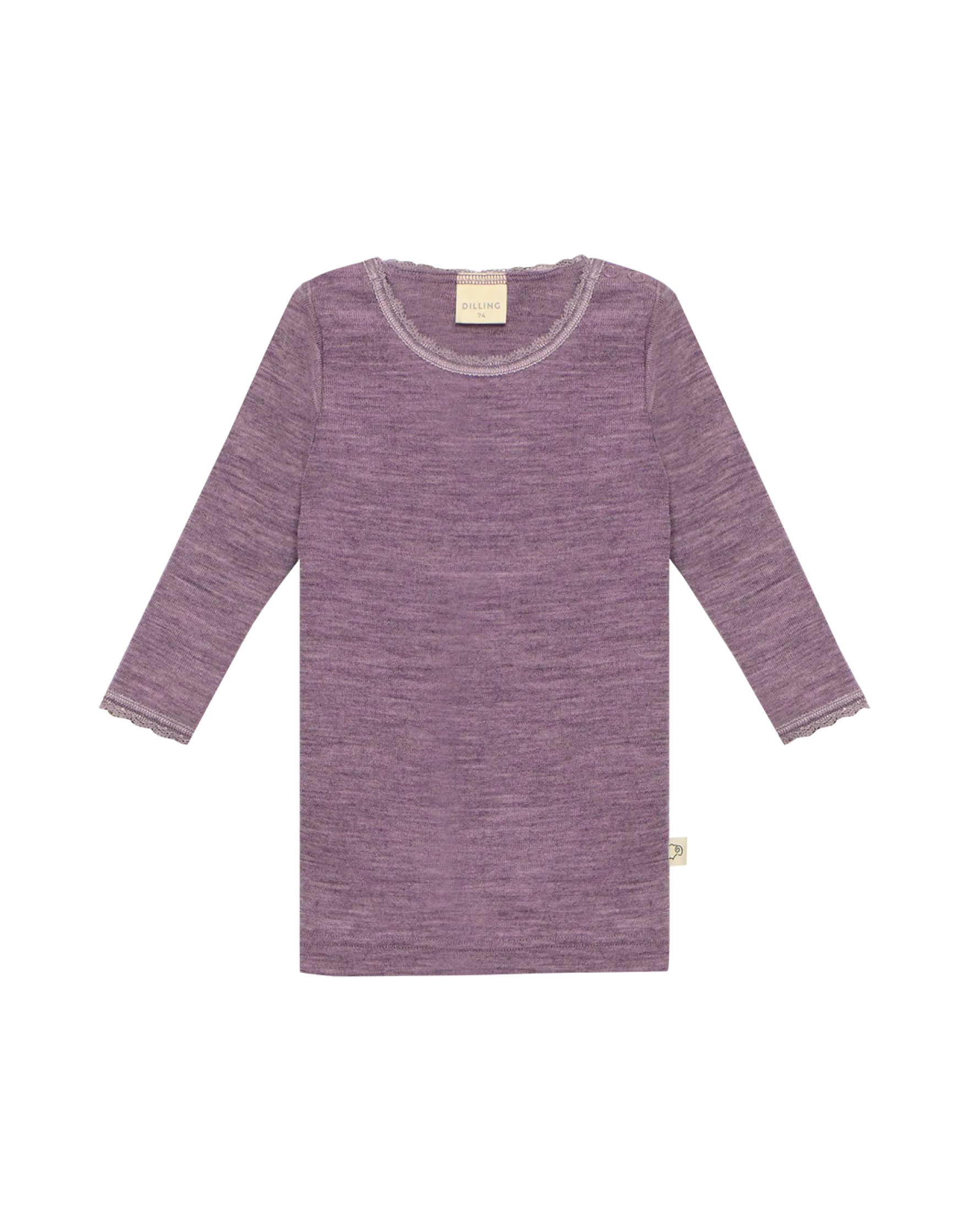 Bluse i merinould til baby
