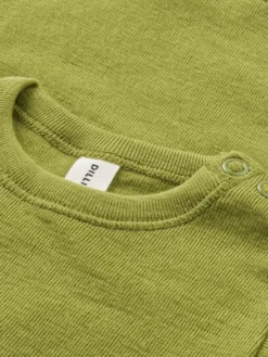 Bluse i merinould til baby
