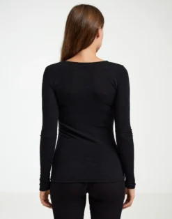 Bluse i merinould til kvinder