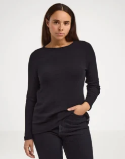 Bluse i merinould til kvinder