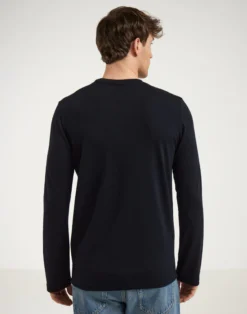 Bluse i merinould til mænd