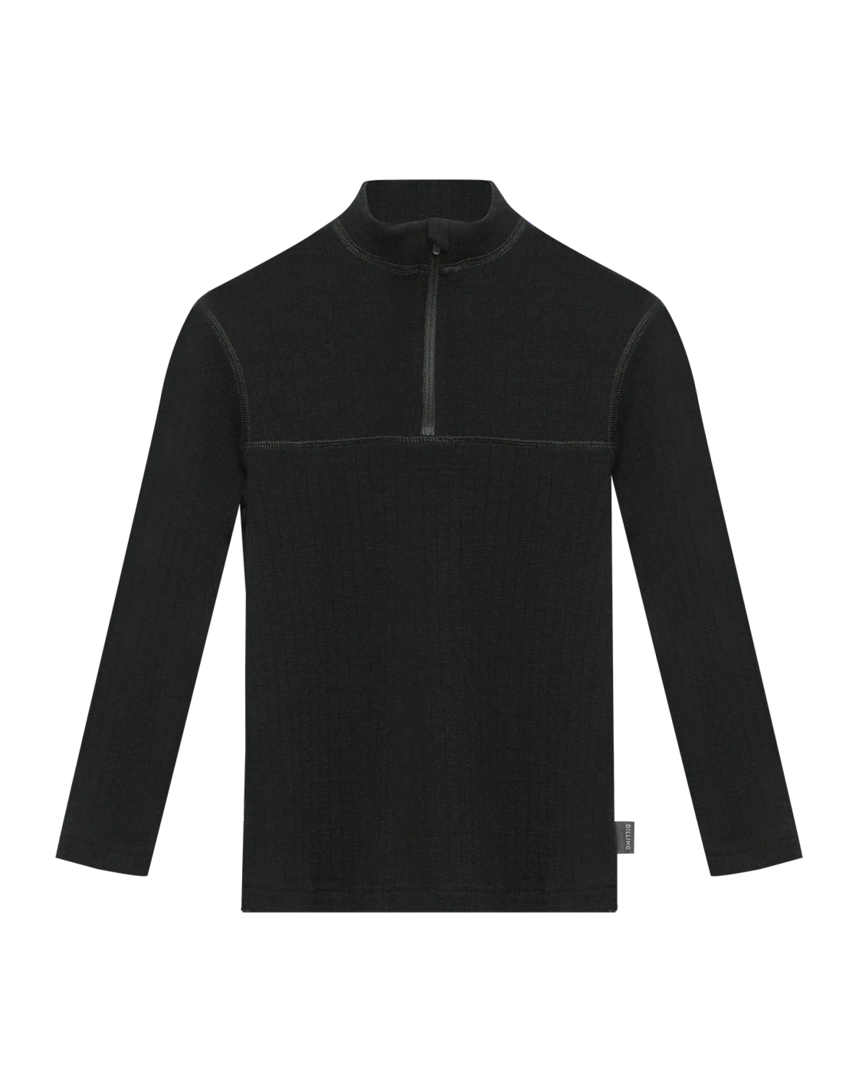 Bluse med half-zip til børn