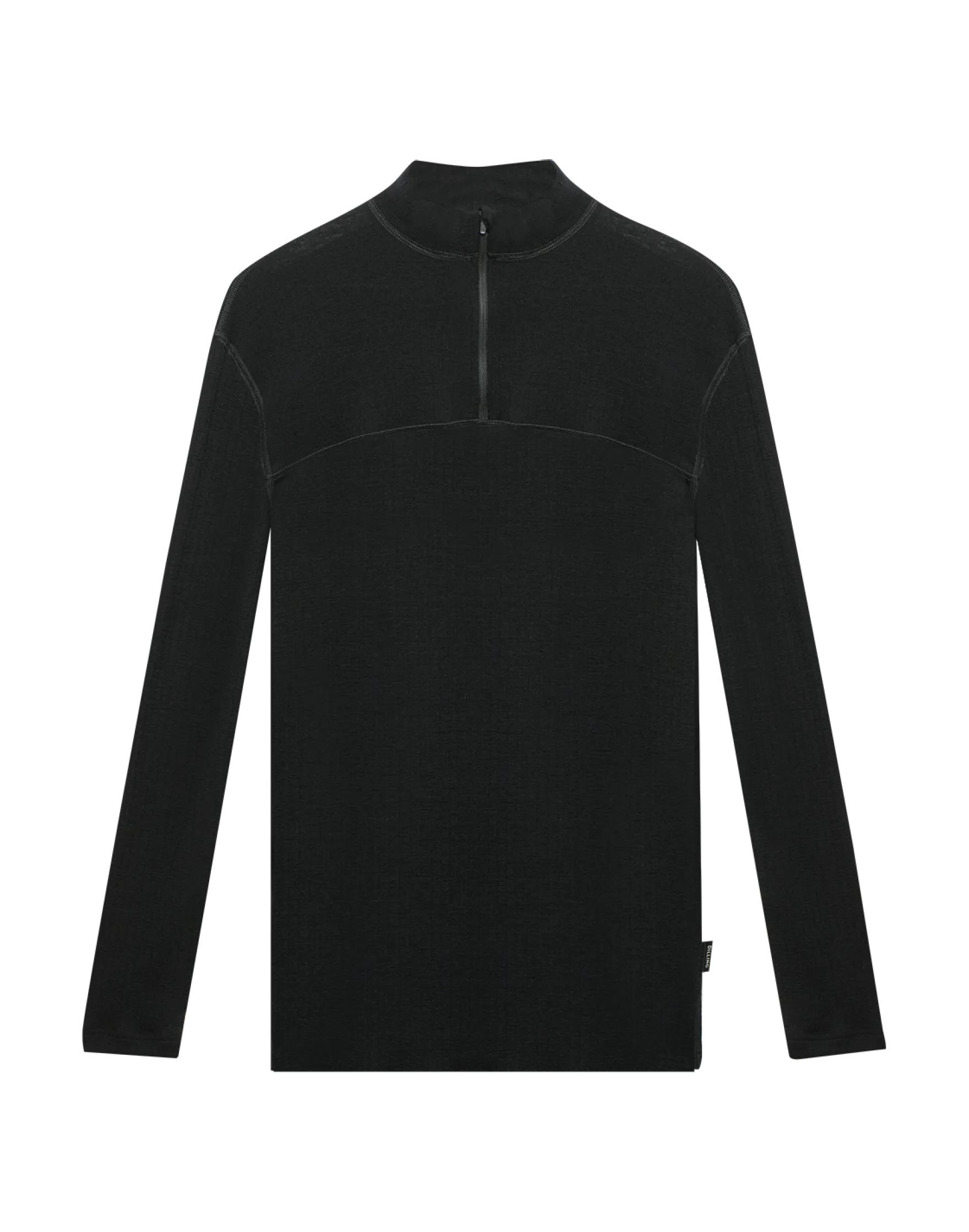 Bluse med half-zip til mænd