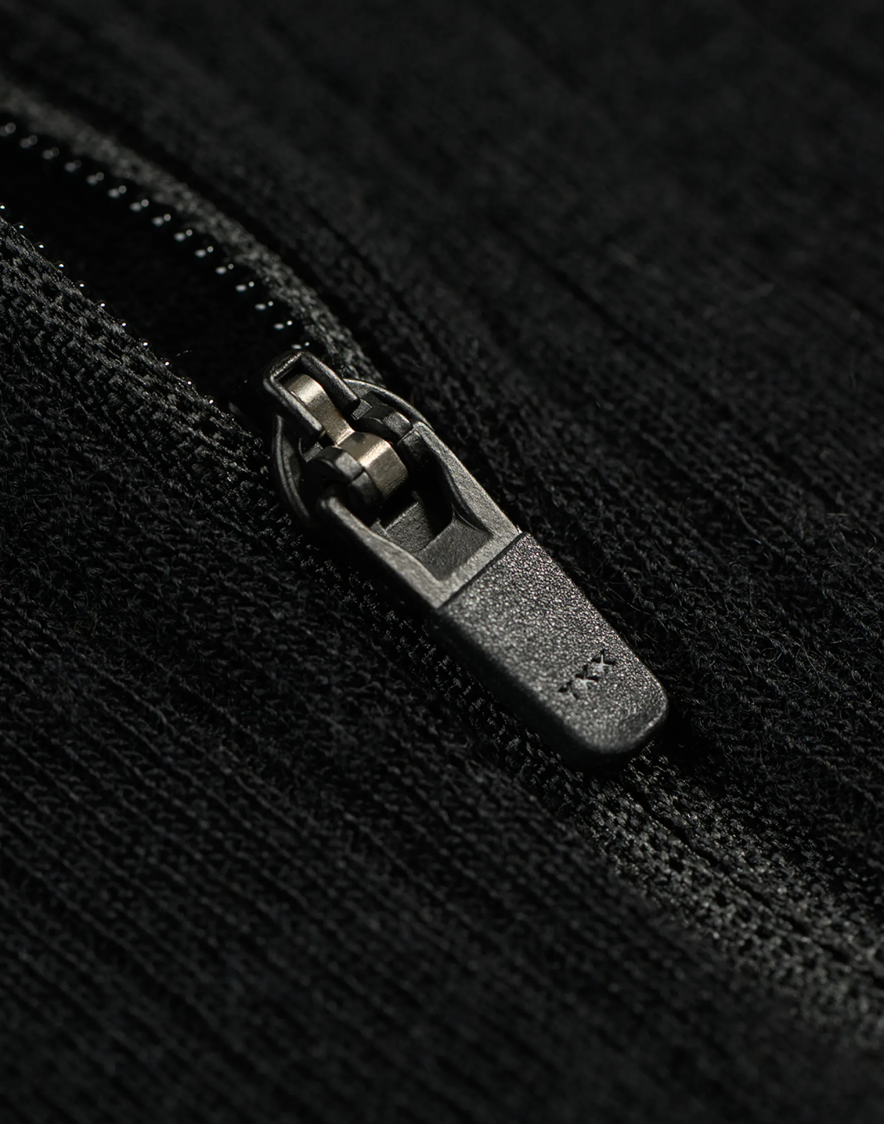 Bluse med half-zip til mænd