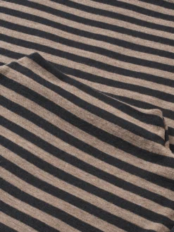 Bluse med høj hals i merinould til kvinder