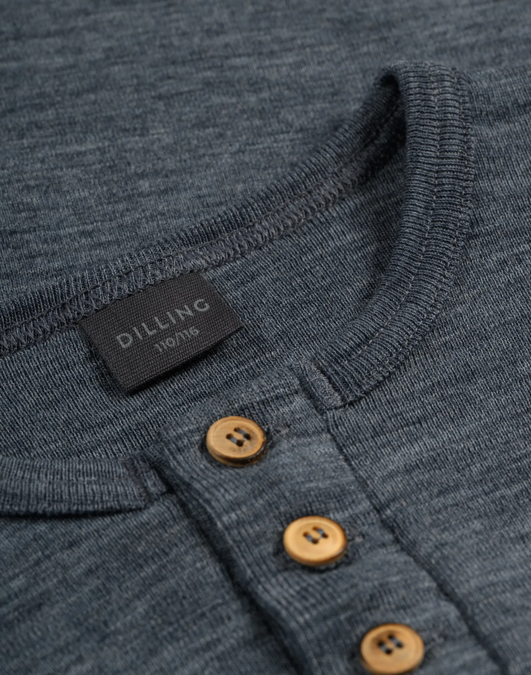 Bluse med knapper i merinould til børn