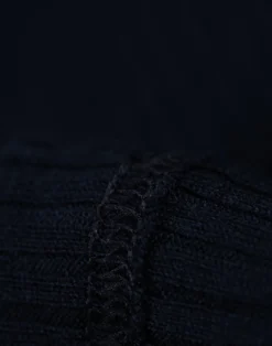 Bluse med knapper i merinould til mænd