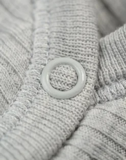 Body med lange ærmer i merinould til baby