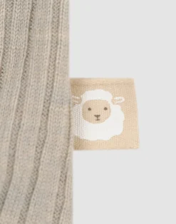 Body med lange ærmer i merinould til baby