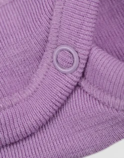 Body med lange ærmer i merinould til baby