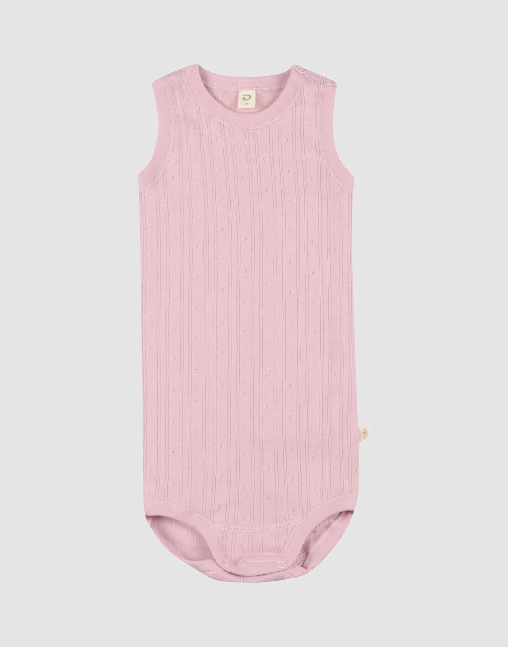 Body uden ærmer i bomuld til baby