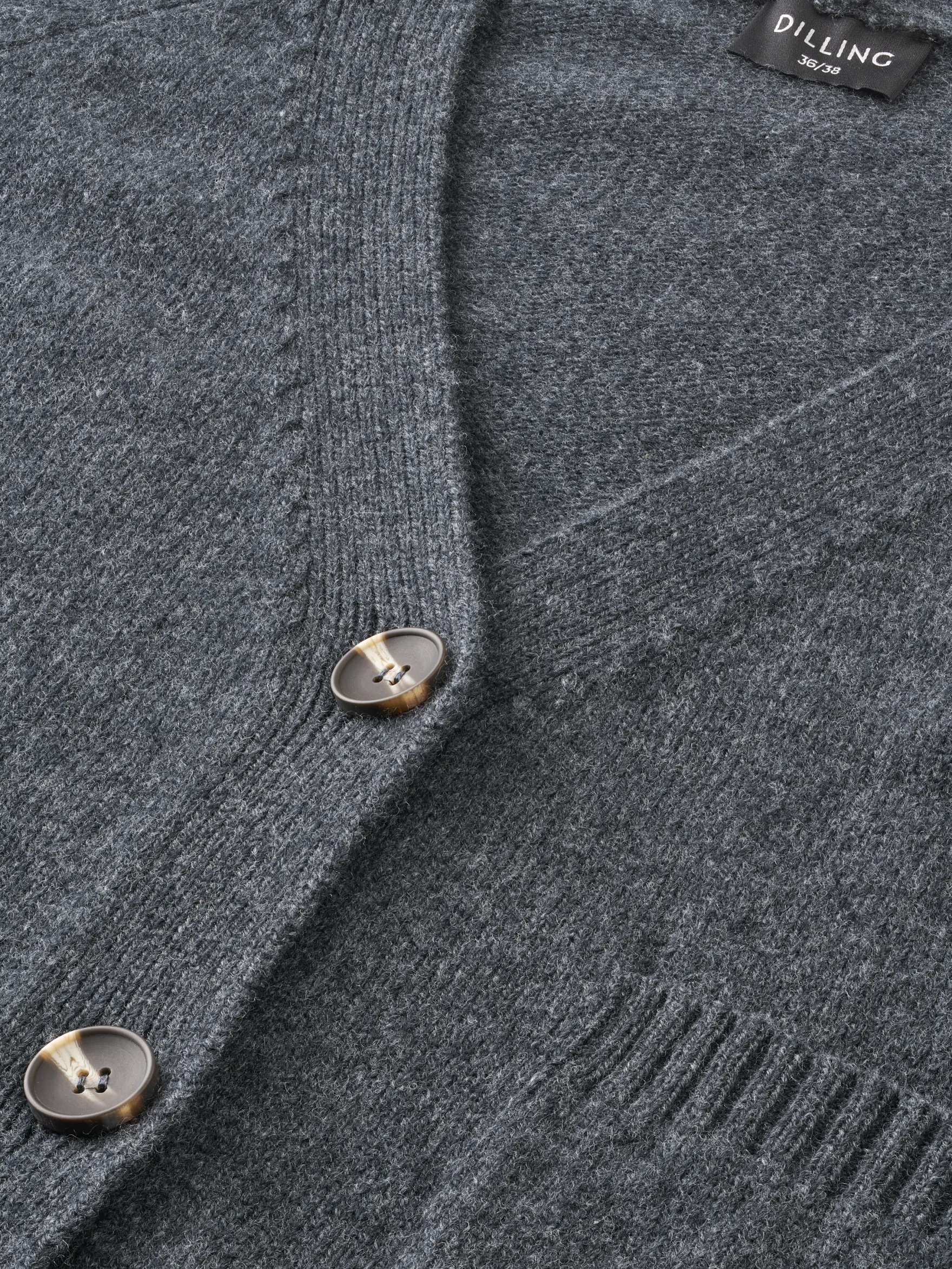 Boxy cardigan i lammeuld til kvinder