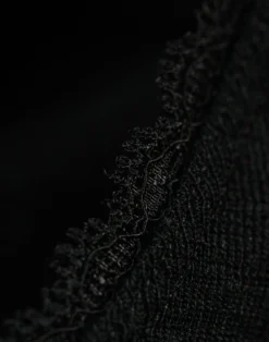 Bralette med hulmønster i merinould/silke til kvinder