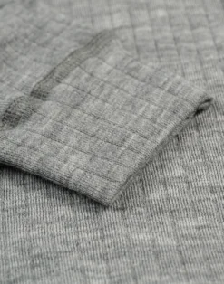 Børne leggings i bred uldrib