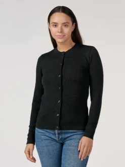 Cardigan i merinould til kvinder
