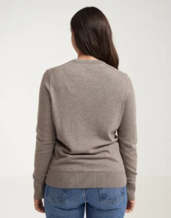 Crew neck i merinould til kvinder
