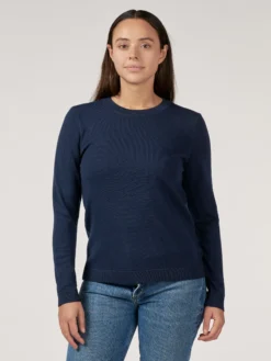 Crew neck i merinould til kvinder