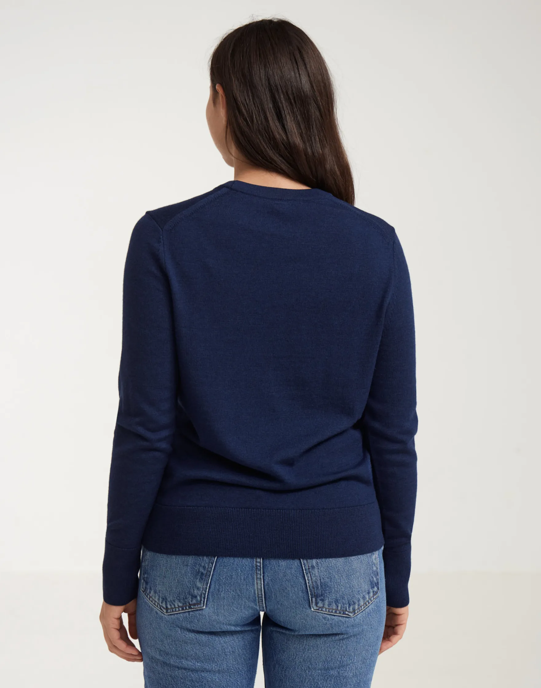 Crew neck i merinould til kvinder