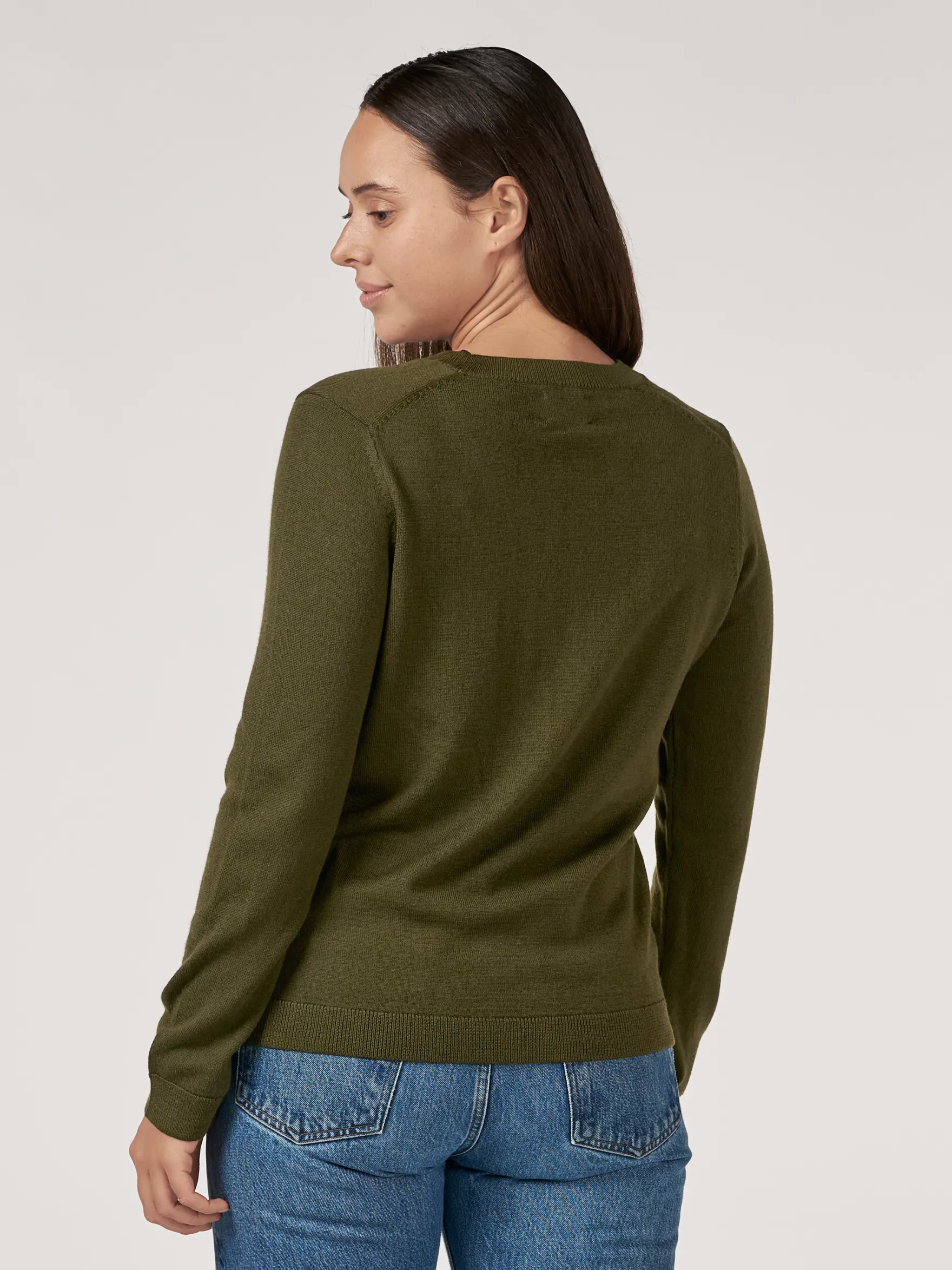 Crew neck i merinould til kvinder