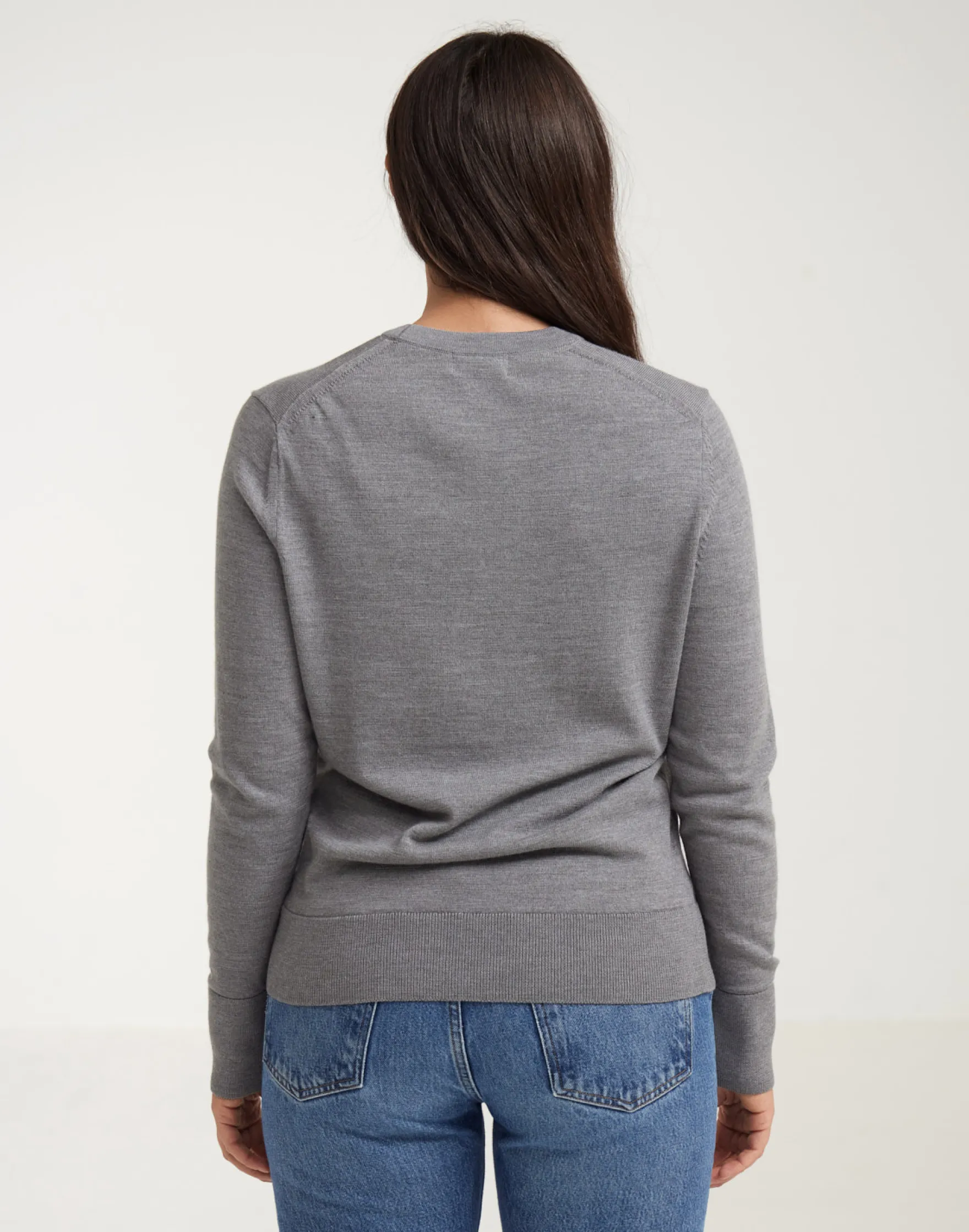 Crew neck i merinould til kvinder