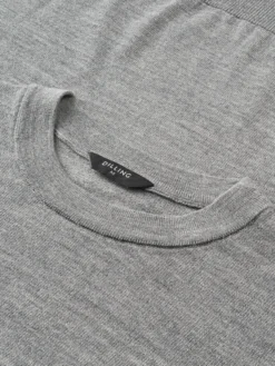 Crew neck i merinould til mænd