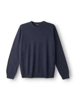 Crew neck i merinould til mænd