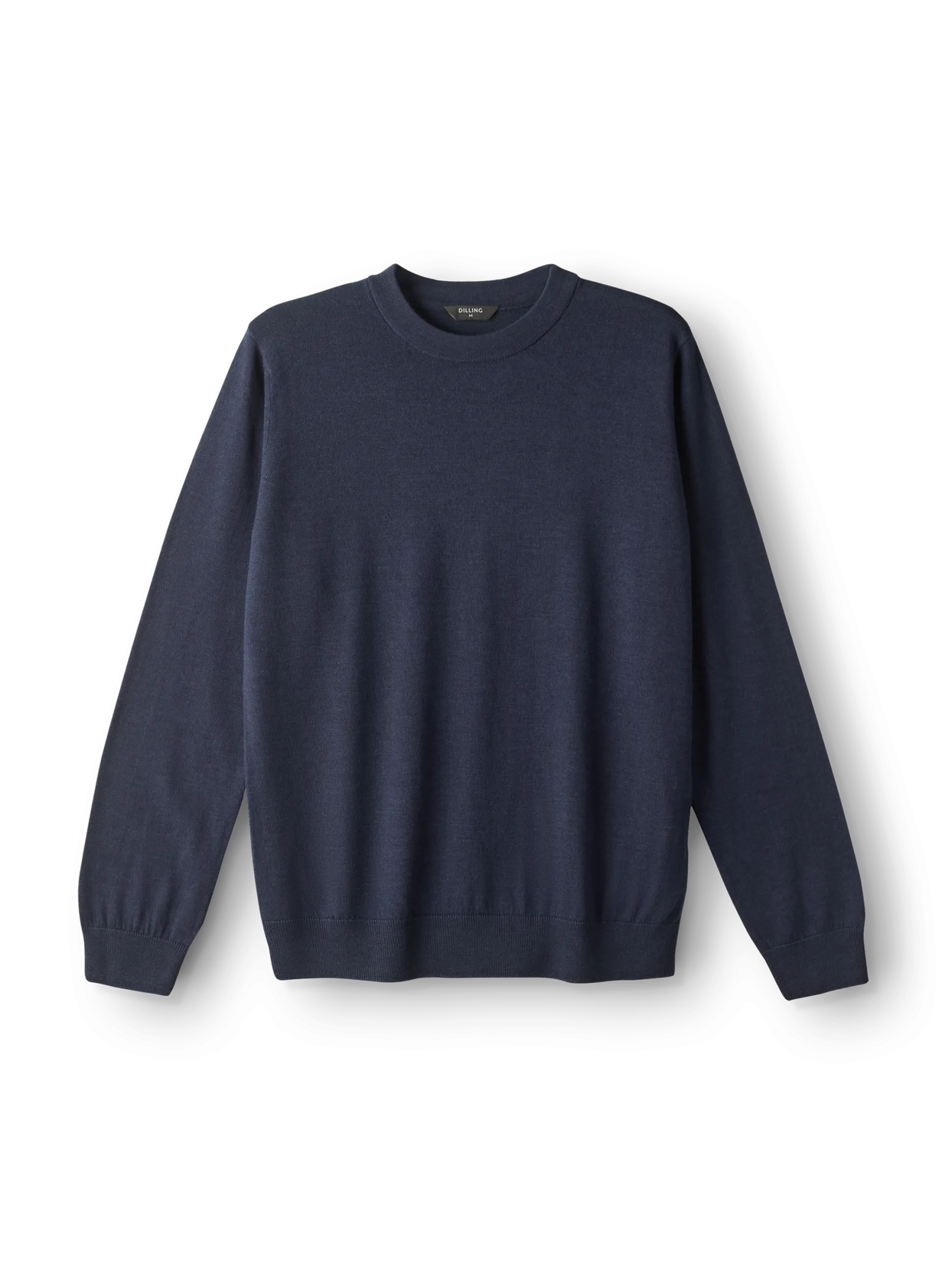 Crew neck i merinould til mænd