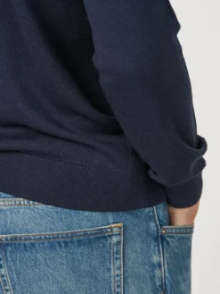 Crew neck i merinould til mænd