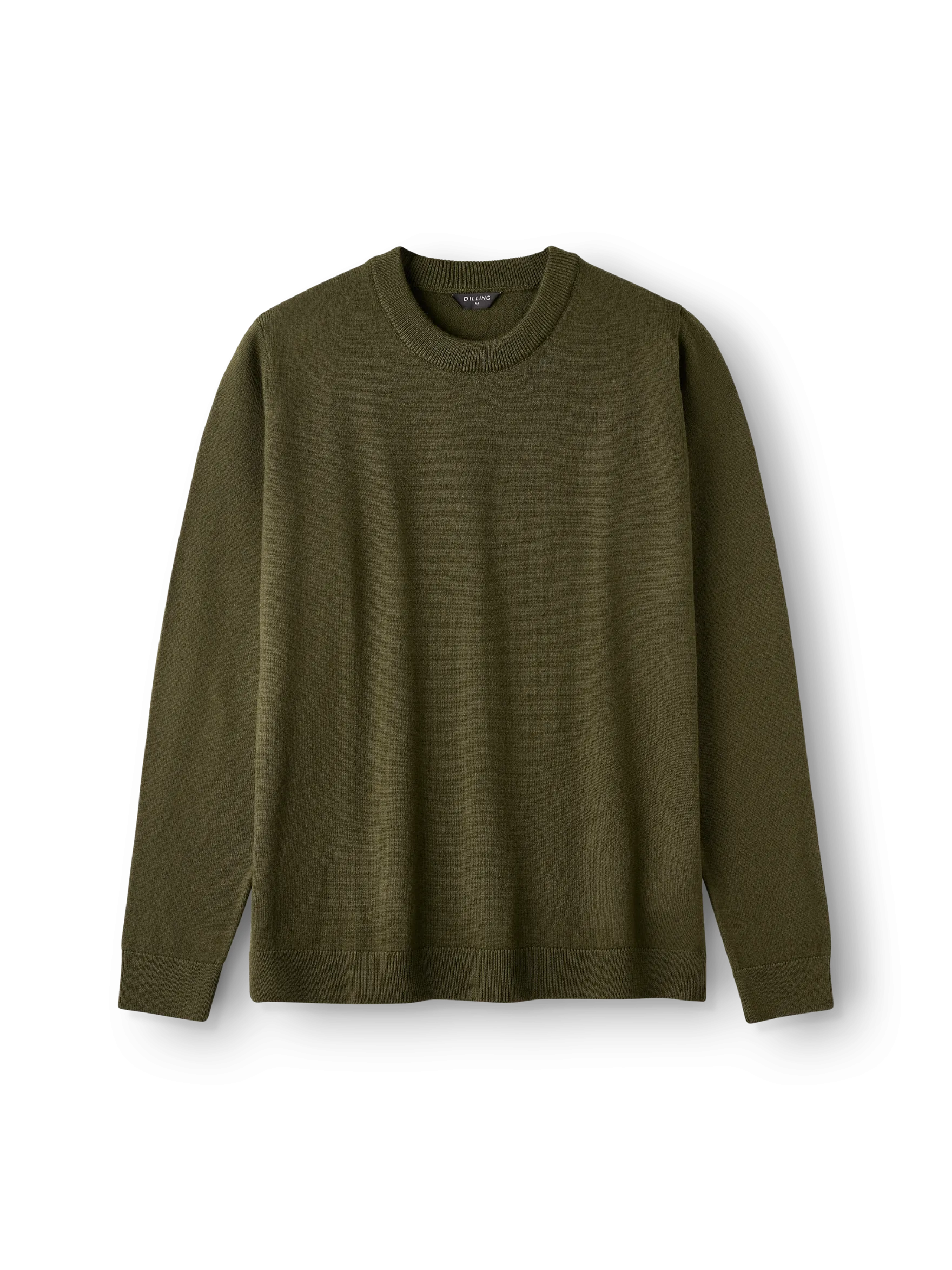Crew neck i merinould til mænd