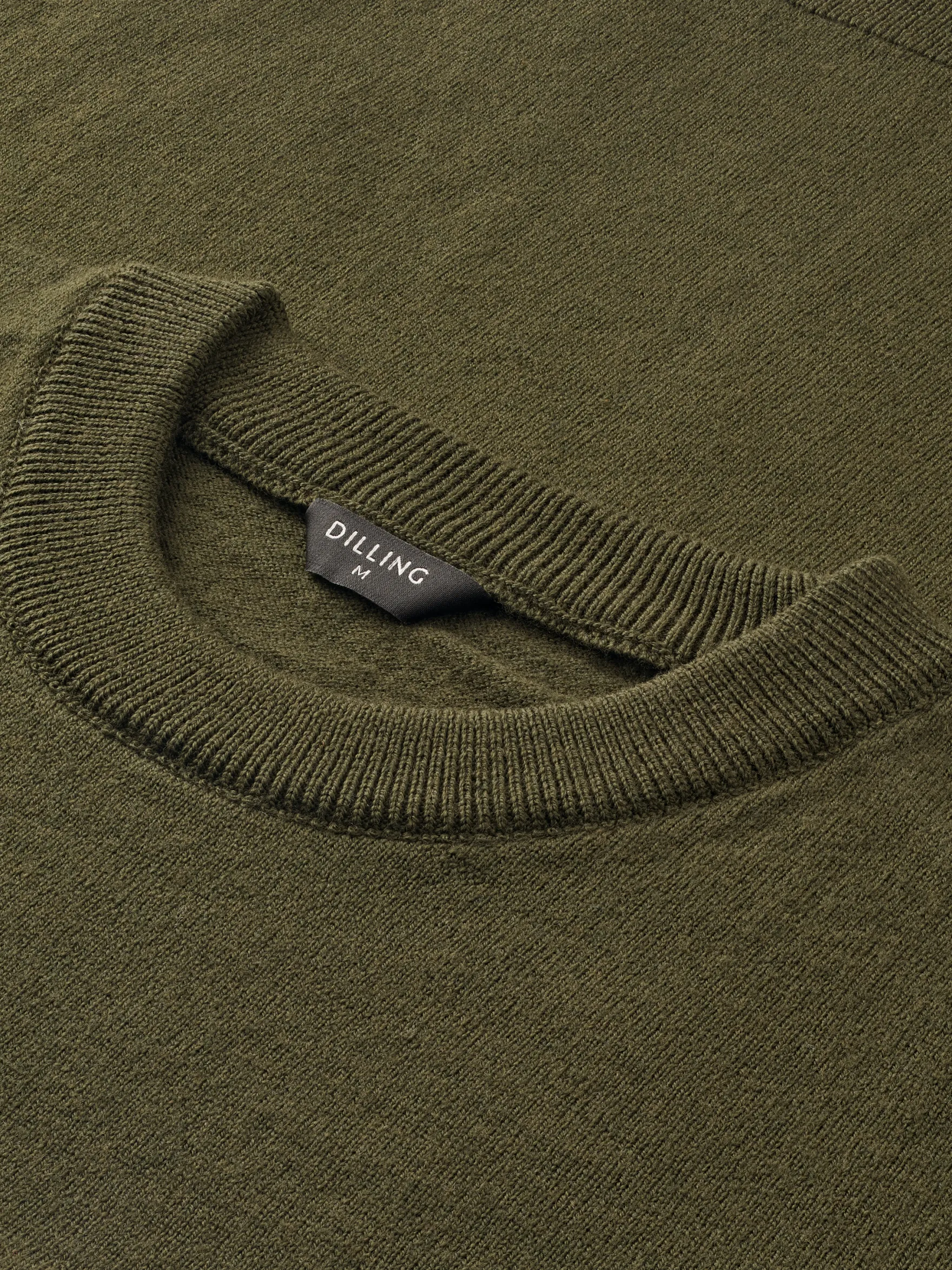 Crew neck i merinould til mænd