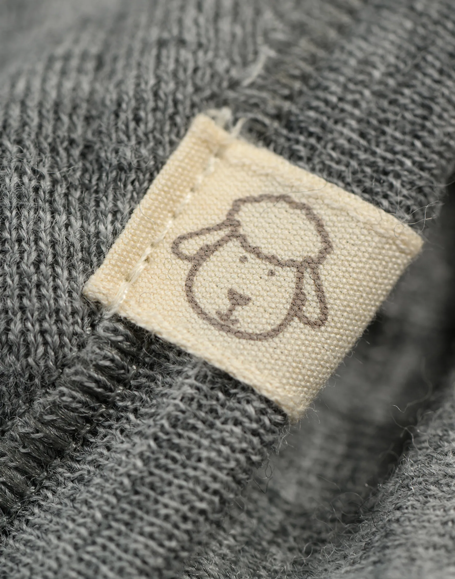 Elefanthue i merinould til baby