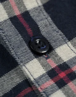 Flannelskjorte i bomuld/uld til mænd