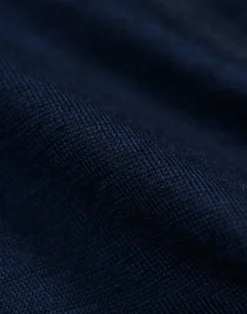 Half-zip bluse i merinould til børn