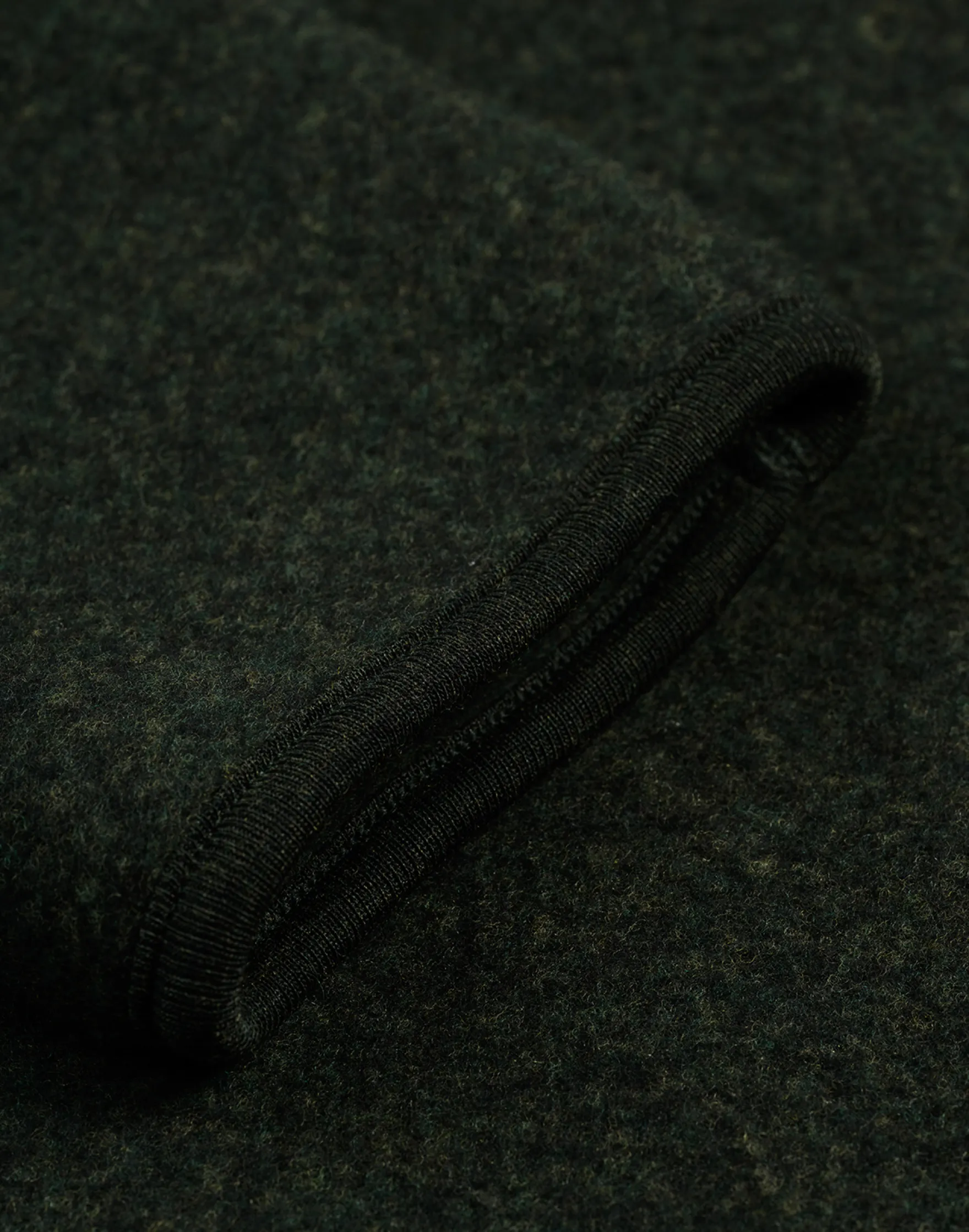 Half-zip jakke i merinouldfleece til mænd