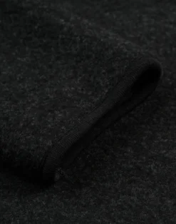 Half-zip jakke i merinouldfleece til mænd