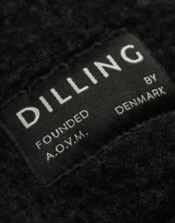 Half-zip jakke i merinouldfleece til mænd