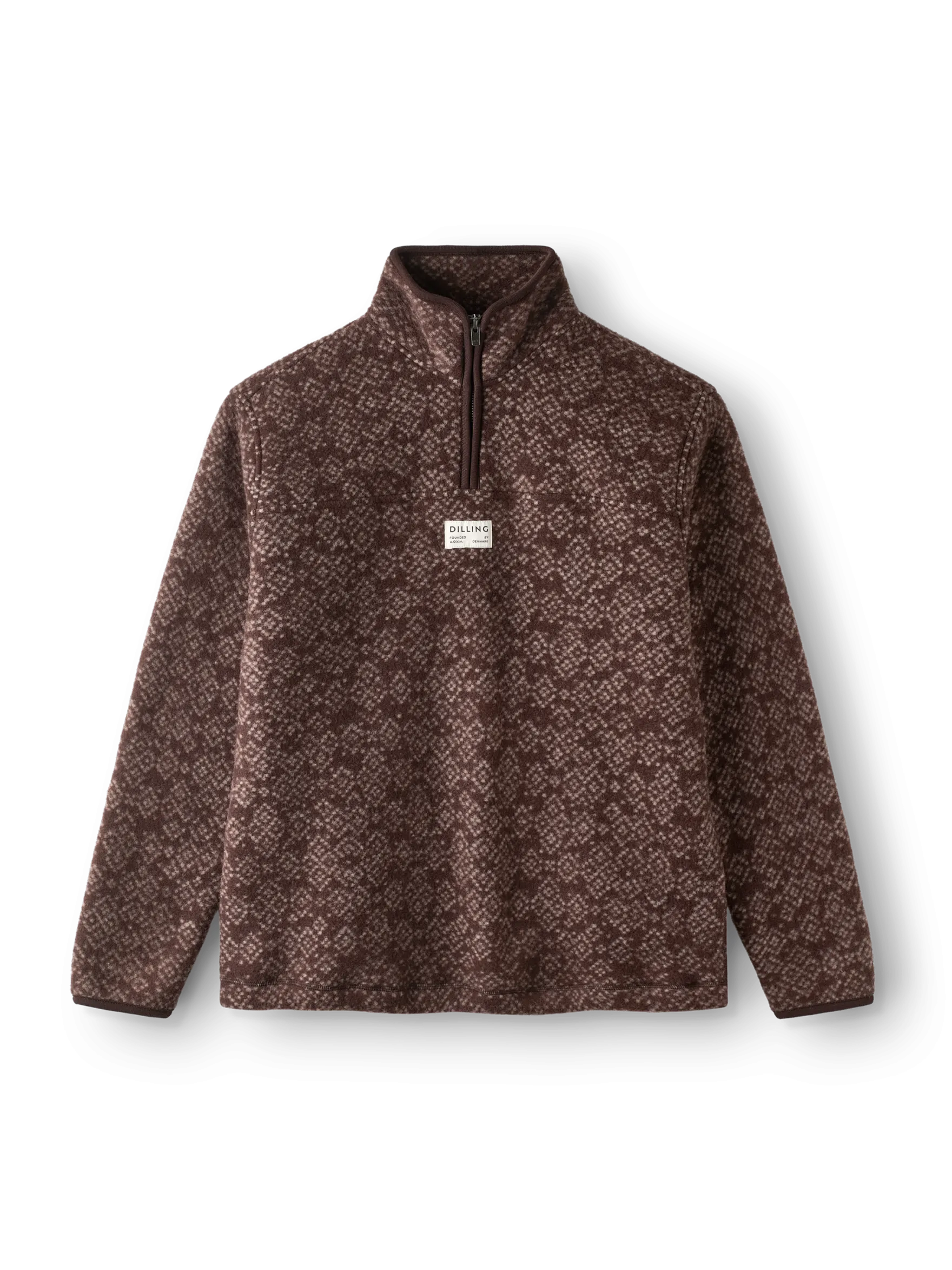 Half-zip-jakke i merinouldfleece til kvinder